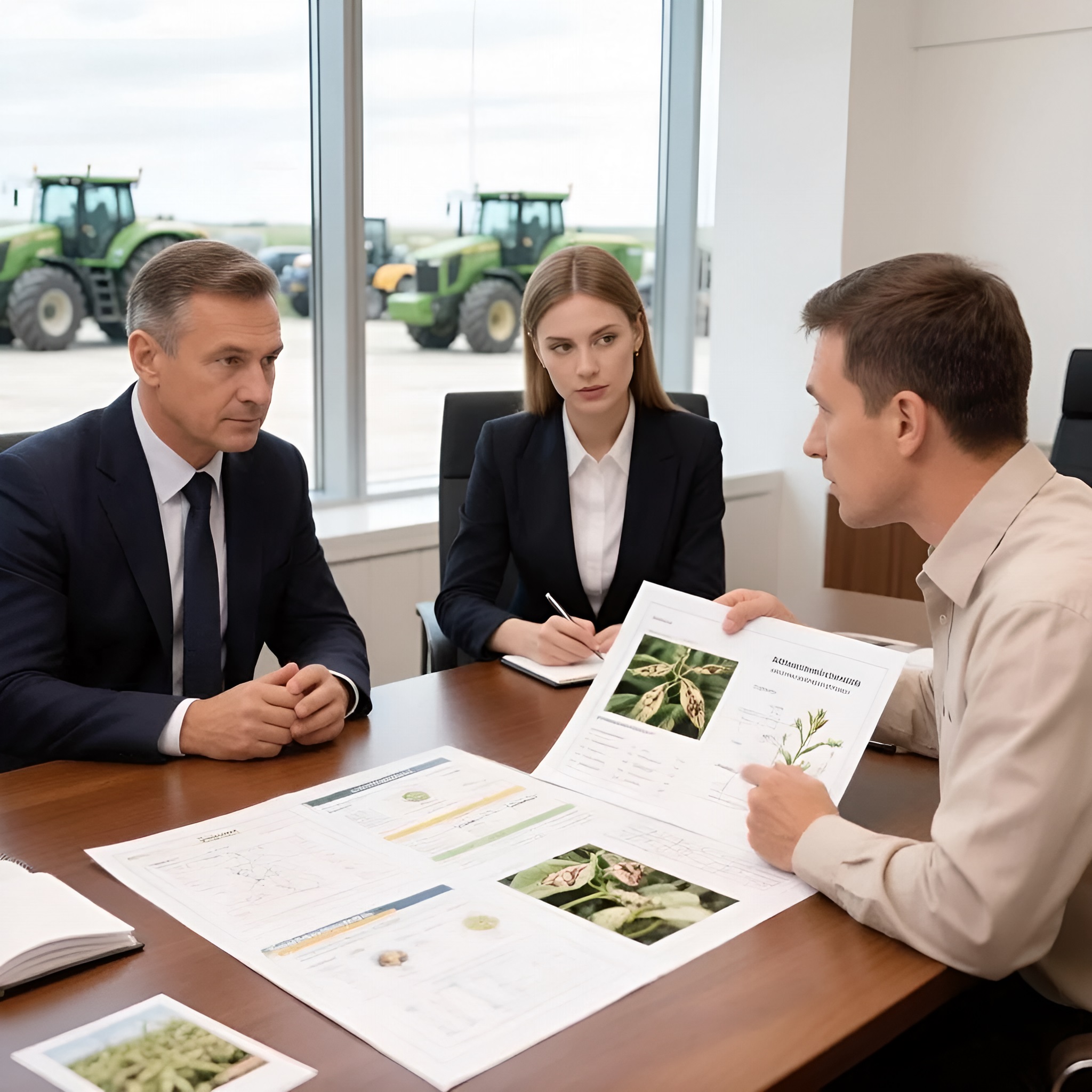 Процесс проведения собеседования с кандидатом на должность агронома